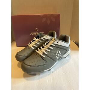 Rip-It Diamond Women’s Softball Cleats Charcoal White Size 8.5 Metal Spikes